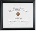 Lawrence Frames 185081 Black Document Picture Frame, 8.5 by 11-Inch