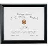 Lawrence Frames 185081 Black Document Picture Frame, 8.5 by 11-Inch
