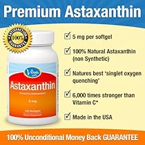 Viva Labs Premium Astaxanthin, 5mg, 120 Softgels (#1 Super Antioxidant)