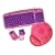 iConcepts 13197 Mouse, Keyboard and Mousepad Kit (Pink)
