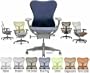 Deluxe Mirra Herman Miller Office Desk Chair Highly Adjustable with Forward Tilt Seat Angle and Latitude Fabric Cover - Blue Fog