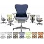 Deluxe Mirra Herman Miller Office Desk Chair with Latitude Fabric Cover - Blue Fog