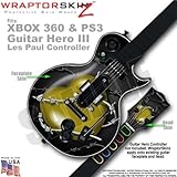 Barbwire Heart Yellow WraptorSkinz Skin fits XBOX 360 & PS3 Guitar Hero III Les Paul Controller (GUI