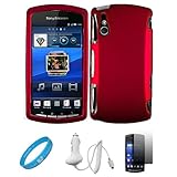 Metallic Pink 2 Piece Crystal Hard Snap-On Protector Case for Sony Ericsson ....