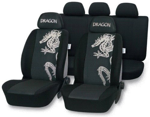 Schonbezug Sitzbezug DRAGONSET FIRE für Audi 80, 100, A3 A 3, A4 A 4, A6 A 6