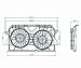 05-07 DODGE CARAVAN RADIATOR & CONDENSOR COOLING FAN ASSEMBLY, (Production From January 31, 2005)