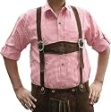 Trachtenhemd f&uuml;r trachten lederhosen Wiesn fasching Hemd rot/kariert