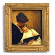 The End of the Day - Gold Frame Magnet with pop-out easel (2-3/4" x 2-1/2")