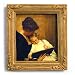 The End of the Day - Gold Frame Magnet with pop-out easel (2-3/4
