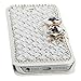 Bling Diamonds Silk Leather Wallet Card Cover Case for Apple Iphone 5C