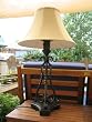 Parrot Bay Premium Outdoor Table Lamp: Bronze