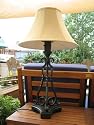 Parrot Bay Premium Outdoor Table Lamp: Bronze