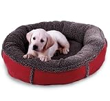 Faux Suede Comfy Cup Pet Bed, 36