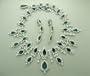 Platinum and 18k Gold Emerald and Diamond Set