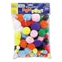 Chenille Pompons Assortment Pack, Assorted Bright Hues, 100/Pack