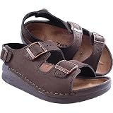 Tatami by Birkenstock Nebraska Mocha Nubuk Backstrap Sandal