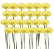 24 Pieces of 21" Gerbera Daisy Artificial Silk Flower Sprays with Bendable Stems