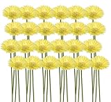 24 Pieces of 21" Gerbera Daisy Artificial Silk Flower Sprays with Bendable Stems