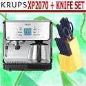 Krups XP2070 Programmable Espresso and Coffee Machine + FREE 13 Piece Knife Set