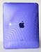 Crystal Candy TPU Silicone Skin with LCD Screen Protector for Apple iPad (Purple)
