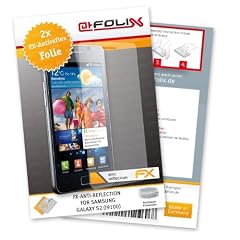 atFoliX FX-Antireflex Displayschutzfolie f�r Samsung Galaxy S2 (i9100) (2-er Pack) - Displayschutz antireflektierend! H�chste Qualit�t - Made in Germany!