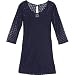 Quiksilver Juniors Circle Dot Lace Dress - Women's Indigo Blue, M Quiksilver Juniors Circle Dot Lace Dress - Women's Indigo Blue, M