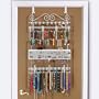 Overdoor/Wall Jewelry Organizer in White By Longstem - Unique patented product - Rated Best