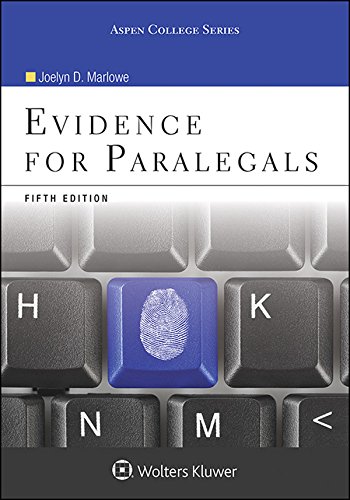 evidence for paralegals aspen college