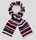  Straight Edge Stripe Metallic Scarf