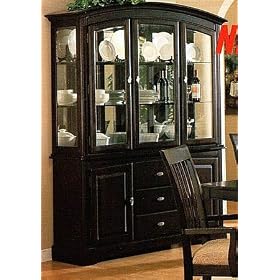 Sunset Collection Cappuccino China Cabinet Buffet Hutch