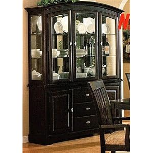 Sunset Collection Cappuccino China Cabinet  Buffet Hutch by 