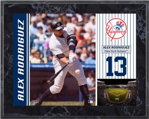 Alex Rodriguez New York Yankees 8x10 Marble Color Player Plaque