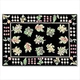 Accent Eden Black Novelty Rug Size: 1'9 x 2'9 by 