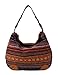 Scarleton Striped Jacquard Hobo Bag H1581