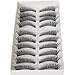 10 Pairs Black Long Thick Cross Style Reusable False Eyelashes Fake Eye Lash for Makeup Cosmetic by Nails gaga