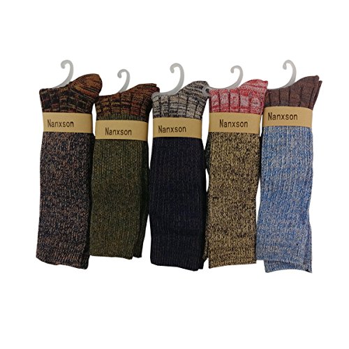 Nanxson(TM) Women's Thick 5 Pairs Soft Comfortable Warm Crew Socks WZW0019