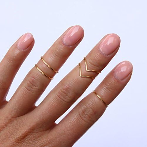 Midi Ring Set Bohemian Minimalist Above Knuckle Jewelry Ring Set