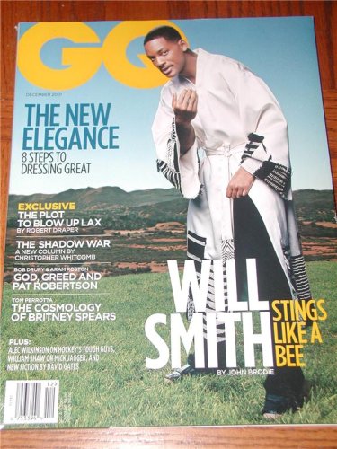 GQ Men's Magazine Back Issue December 2001 Will Smith Cover Taye Diggs Gap AD