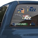 Utah Jazz Official Logo 11"x17" Ultra Decal Window Cling Set