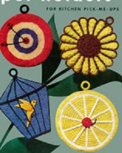Twenty Four Potholders to Crochet - Vintage Potholder Crochet Patterns - Ladybug, Duck, Fish, Pig, Sunflower Potholders and More