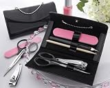 “Little Black Purse” Patent-Leather Five-Piece Manicure Set – Baby Shower Gifts & Wedding Favors