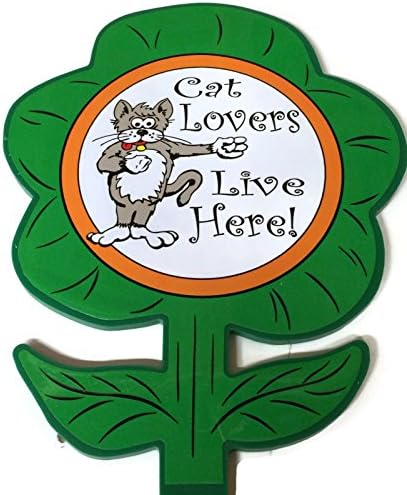 Cat Lovers Garden Yard Sign-By Duke Za Daisy