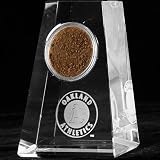 MLB Oakland Athletics Tapered Crystal Game-Used Dirt Paperweight