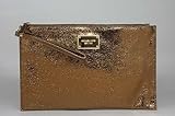 Michael Kors XL Zip Clutch Wristlet Bag Bronze
