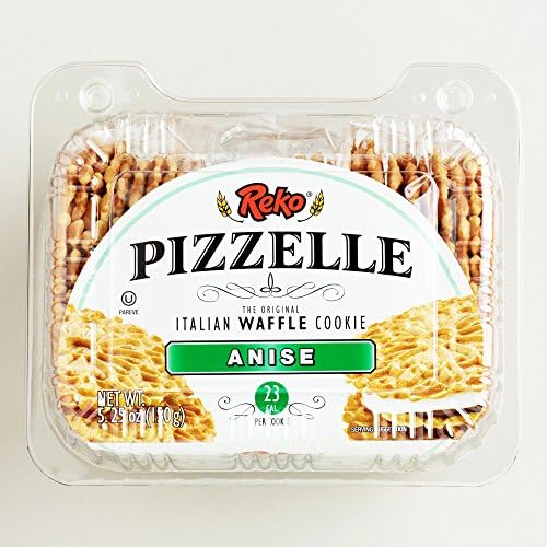Reko Anise Pizzelle Italian Waffle Cookies 5.25oz Pack of 2