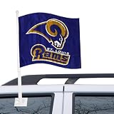 NFL St. Louis Rams Navy Blue Car Flag