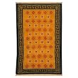 EXP 5' x 2'6" Hand-Knotted Tibetan Lotus Flower Endless Knot Wool Area Rug