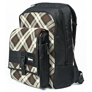 Speck Products AftPack Notebook Backpack for Laptops up to 17 Inches (Coffee House Brown Plaid)