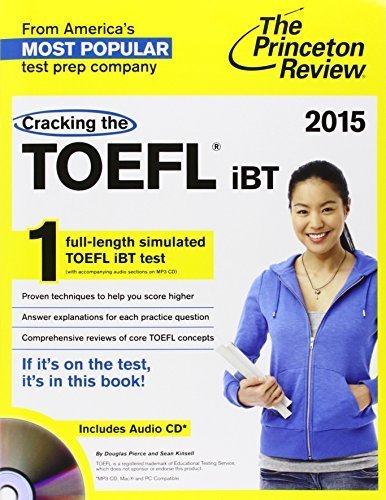 cracking the toefl ibt with audio cd 2015 edition college test preparation by princeton review 2014 05 06