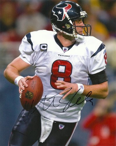 MATT SCHAUB HOUSTON TEXANS,ATLANTA FALCONS,SIGNED,AUTOGRAPHED 8X10,PHOTO,COA WITH PROOF,PIC
